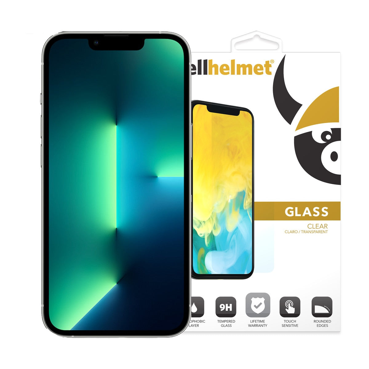 Tempered Glass Screen Protector for iPhone 14 / iPhone 13 / iPhone 13 Pro - Cellhelmet